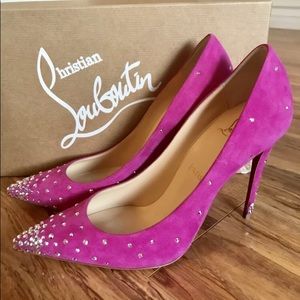 Christian Louboutin Degrastrass Pink Crystal Pump